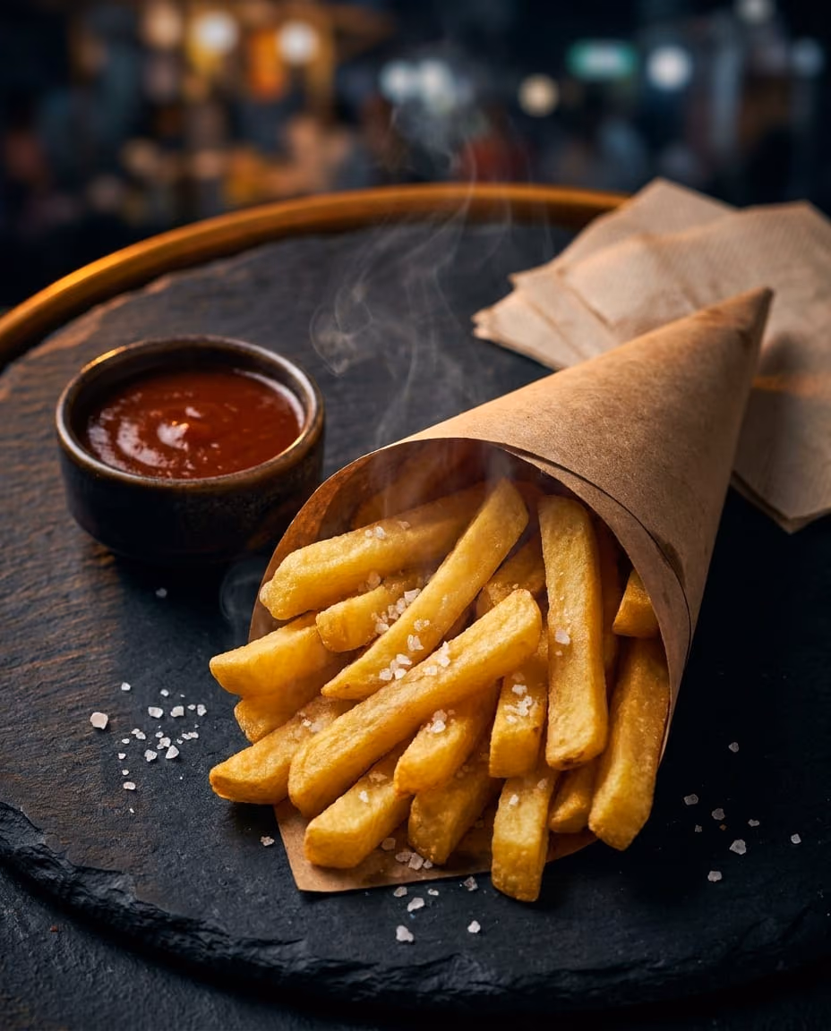 French Fries — Golden, salted, ruthlessly hot. The supporting actor that keeps stealing the scene.